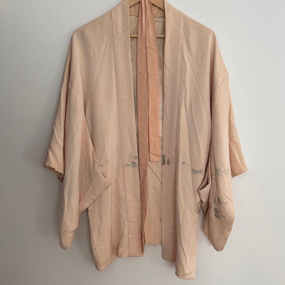 Elegant Peach Kimono Jacket